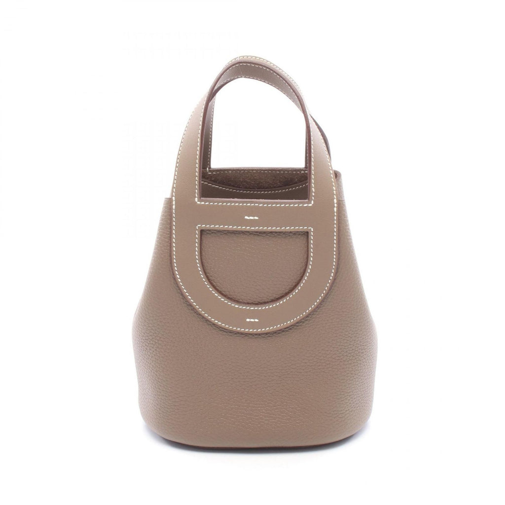 Hermes Handbag in the Loop 18 Etoupe Leather