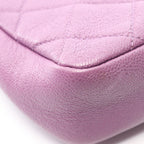 Chanel Shoulder Bag Quilted Small Flap Purple Calf Chain — view 9