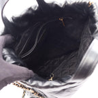Chanel Backpack 22 Small Black Leather 22 Quilted Chain — view 3