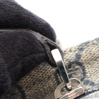 Gucci Shoulder Bag GG Supreme Navy Canvas Leather — view 8