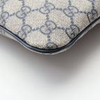 Gucci Shoulder Bag GG Supreme Navy Canvas Leather — view 7