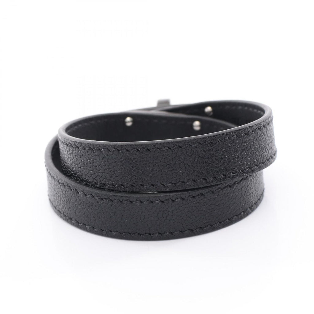 Hermes Bracelet Kelly Double Tour So Black Leather — view 2