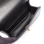 Chanel Shoulder Bag Boy Top Handle Flap 2-Way Black Leather Boy Top Chain — view 3
