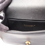 Chanel Shoulder Bag Boy Top Handle Flap 2-Way Black Leather Boy Top Chain — view 7