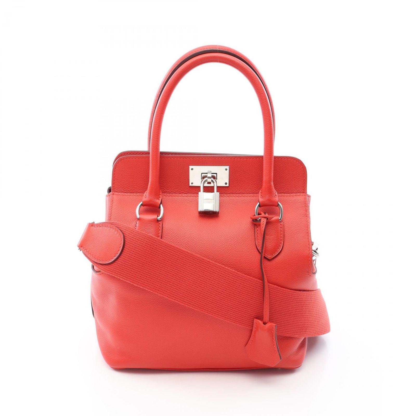 Hermes Handbag Tool Box 20 le Ju Pivoine 2-Way le Ju Leather