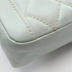 Chanel Handbag Wild Stitch Top Handle Lightblue Leather — view 7
