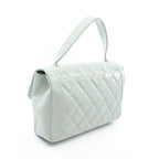 Chanel Handbag Wild Stitch Top Handle Lightblue Leather — view 2