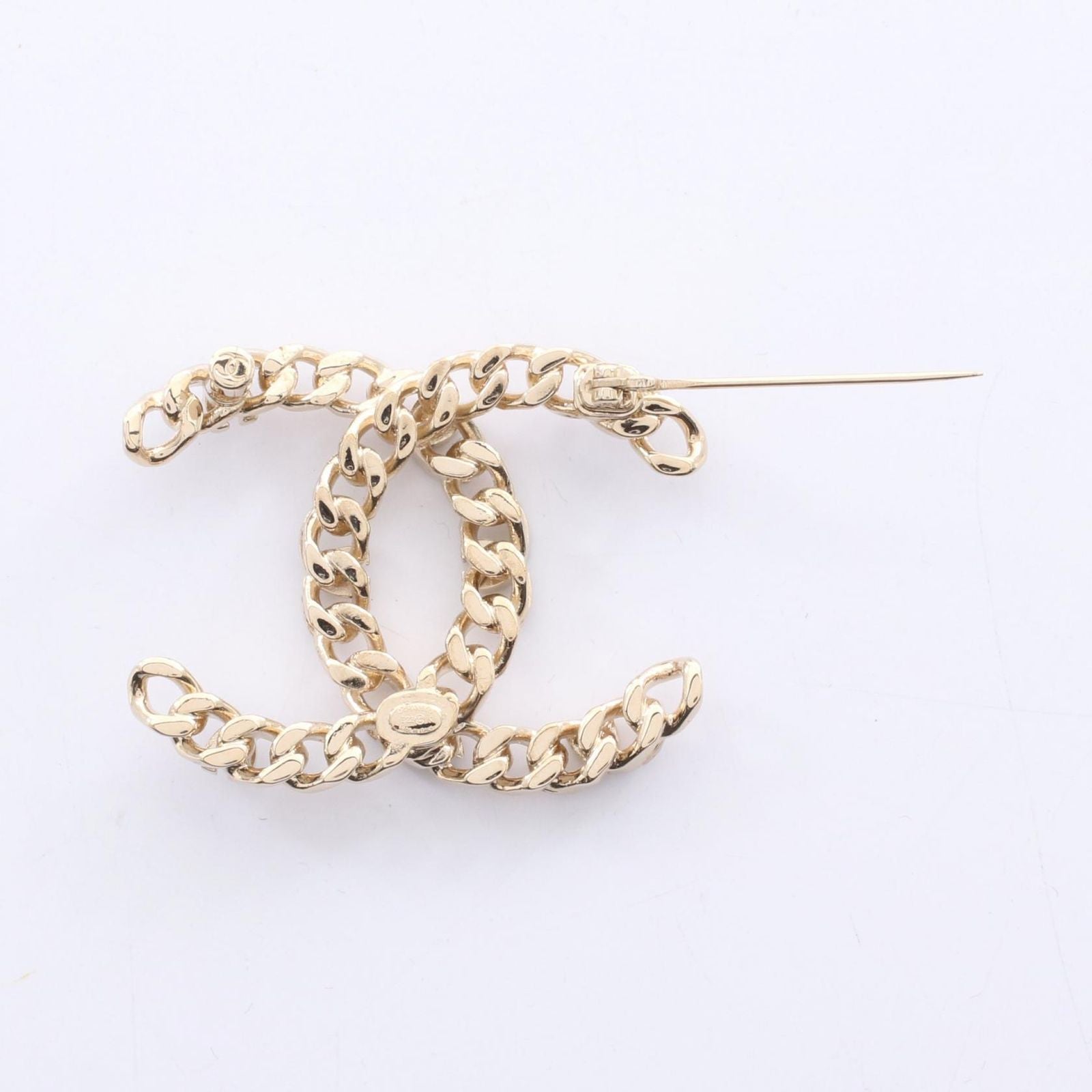 Chanel Brooch CC Logo — view 2