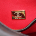 Chanel Shoulder Bag CC Logo Black Leather CC 2-Way Chain — view 5