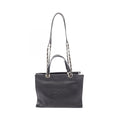Chanel Shoulder Bag CC Logo Black Leather CC 2-Way Chain