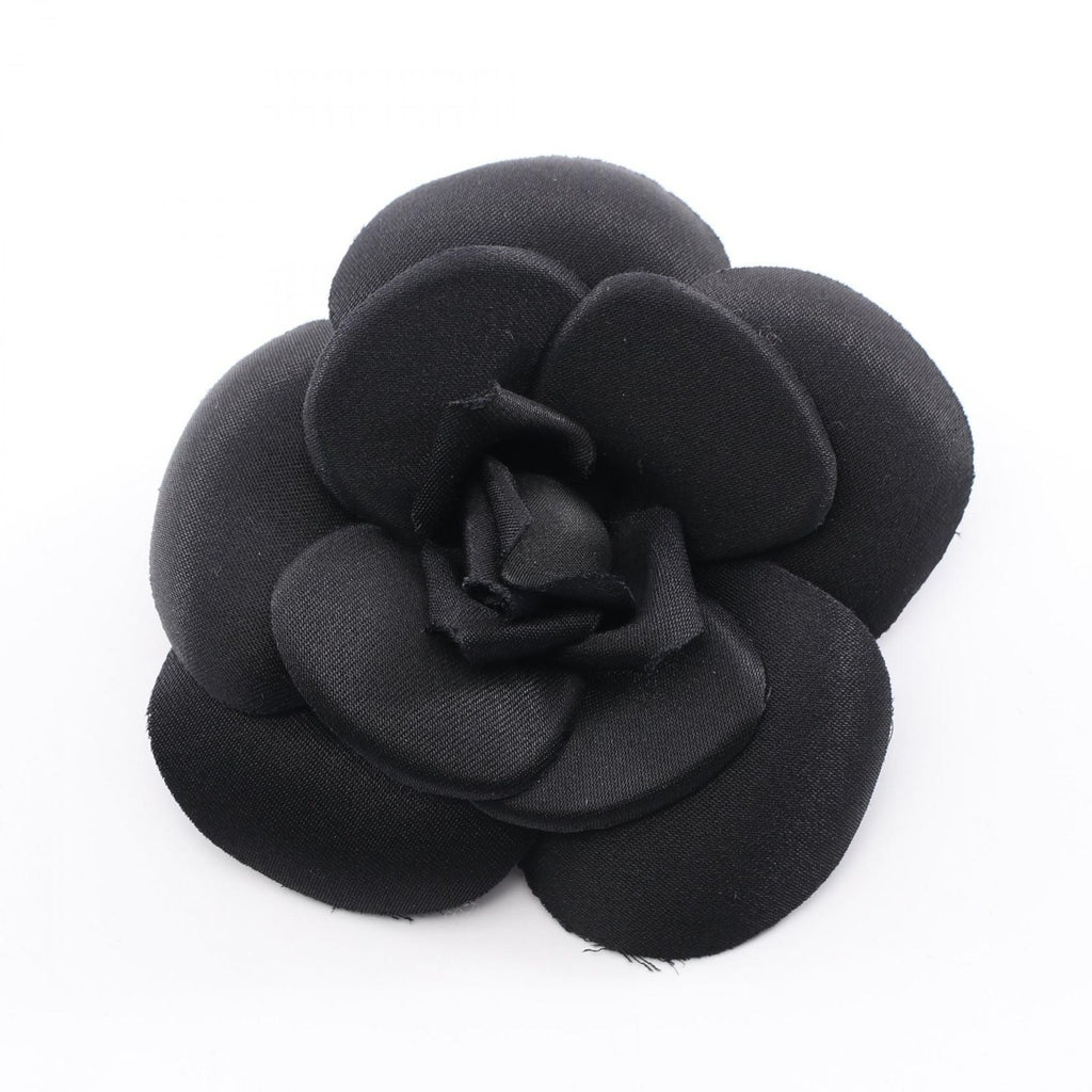 Chanel Brooch Camellia Black
