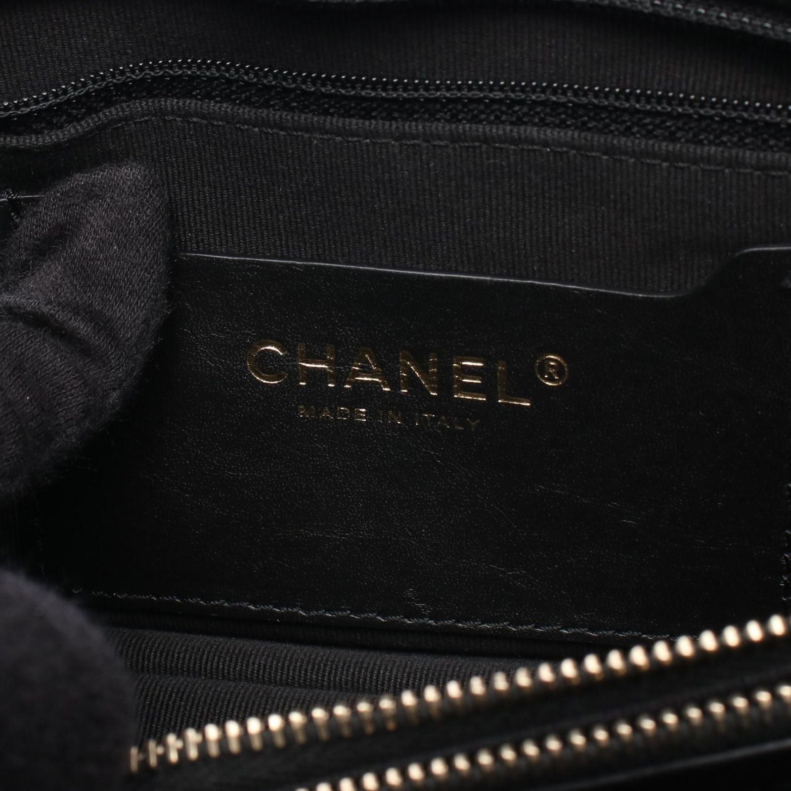 Chanel Shoulder Bag Small Shopping Quilted Black Leather — view 4