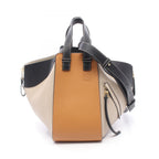 Loewe Handbag Hammock Small 2-Way Gray Camel Black Leather