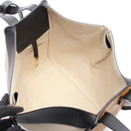 Loewe Handbag Hammock Small 2-Way Gray Camel Black Leather — view 3
