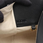 Loewe Handbag Hammock Small 2-Way Gray Camel Black Leather — view 4