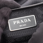 Prada Backpack Vela Black Nylon Saffiano Leather — view 4