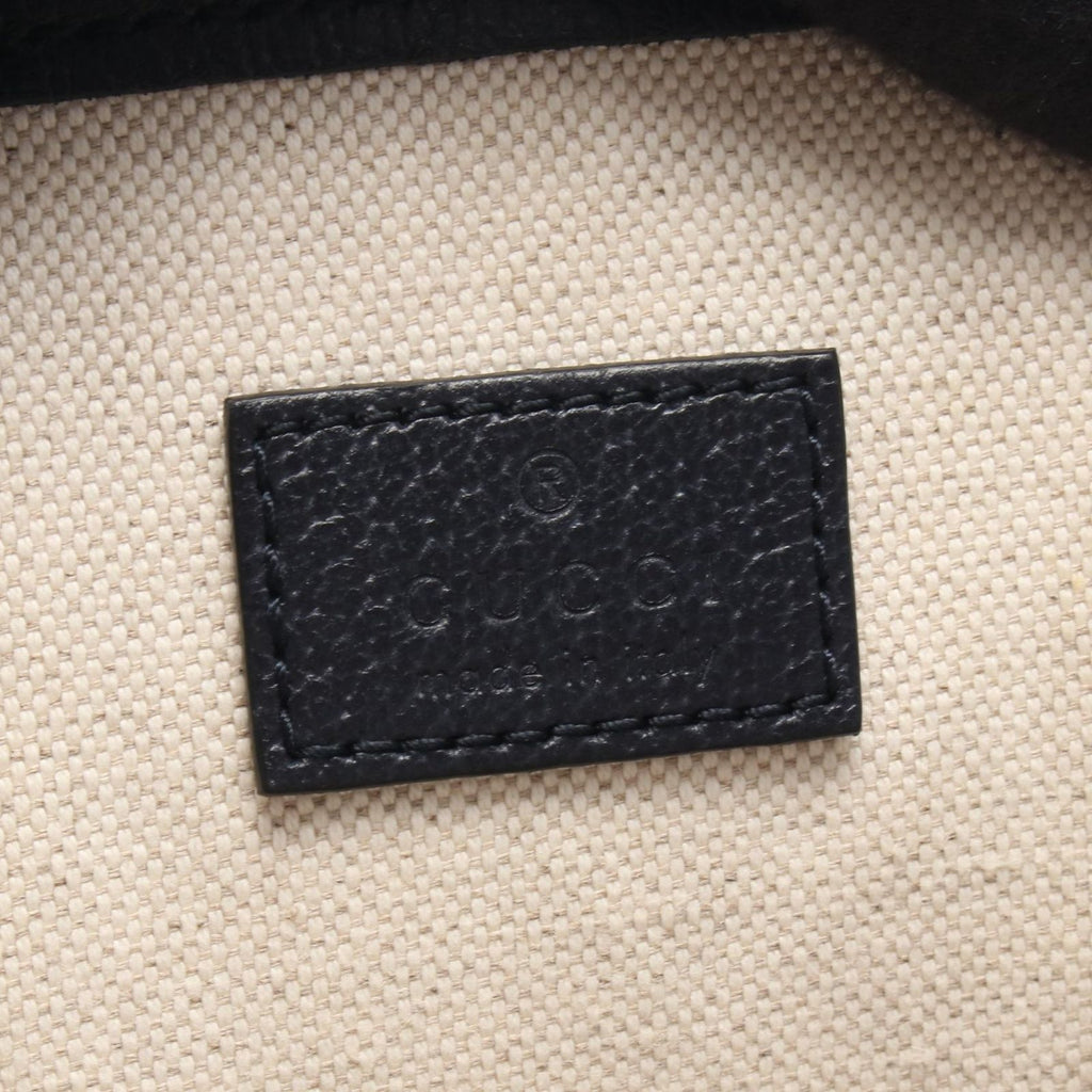 Gucci Tote Ophidia Small GG Supreme Navy Canvas Leather 2-Way — view 4