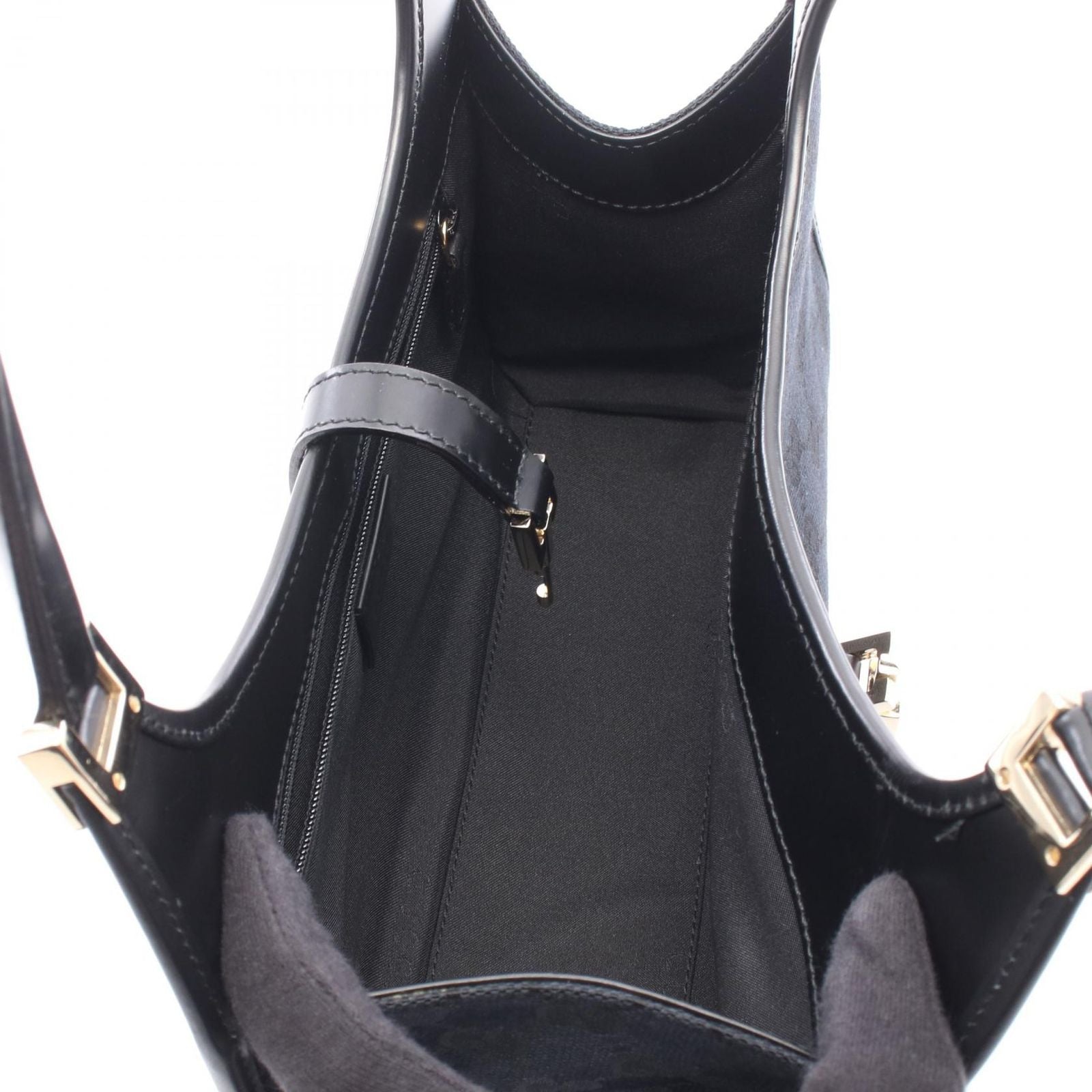 Gucci Handbag Jackie GG Canvas 002 Black — view 3