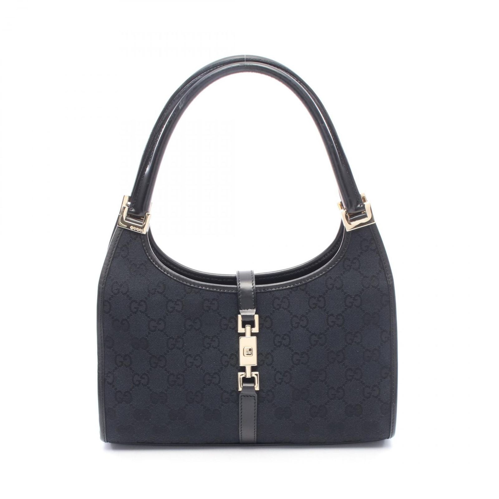 Gucci Handbag Jackie GG Canvas 002 Black