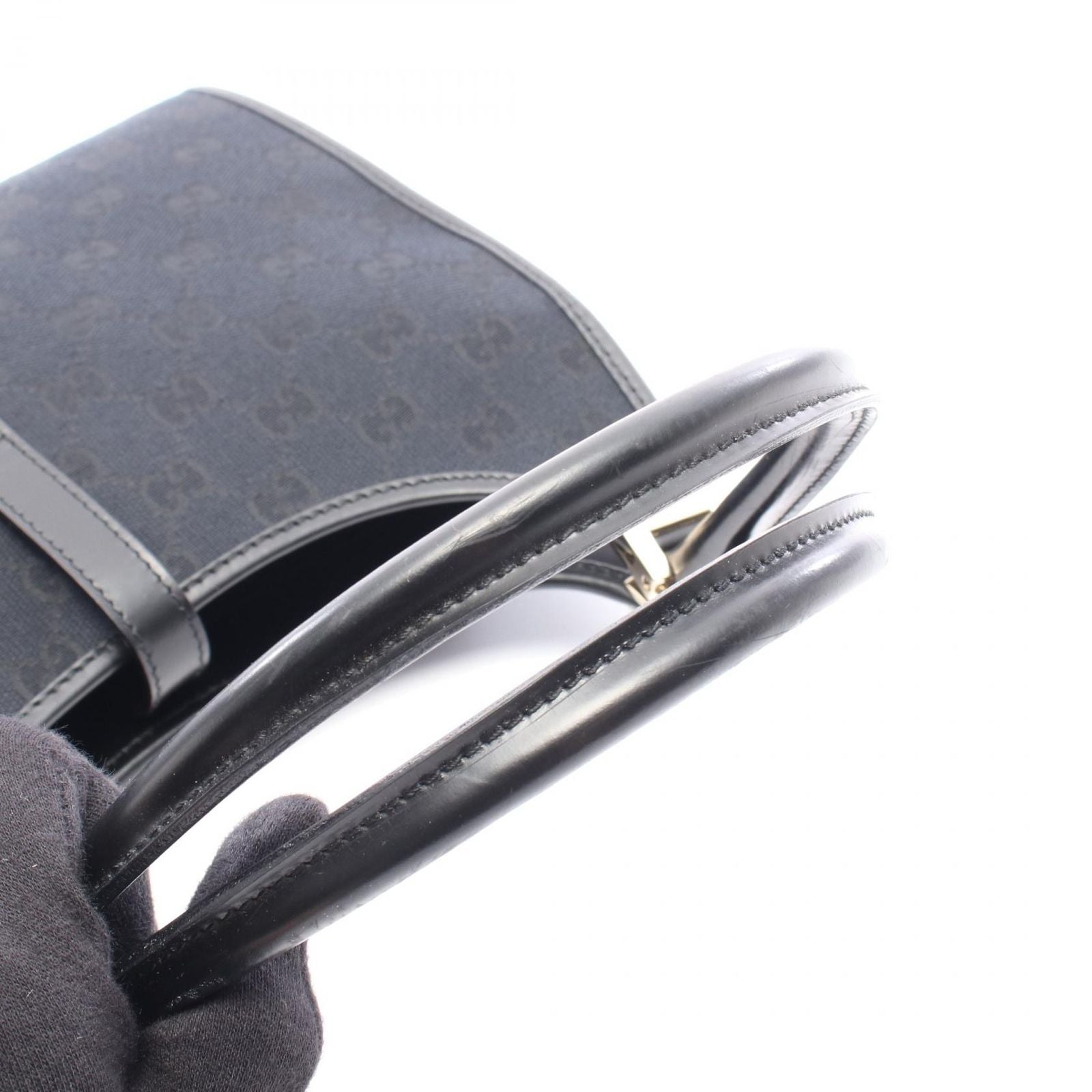 Gucci Handbag Jackie GG Canvas 002 Black — view 5