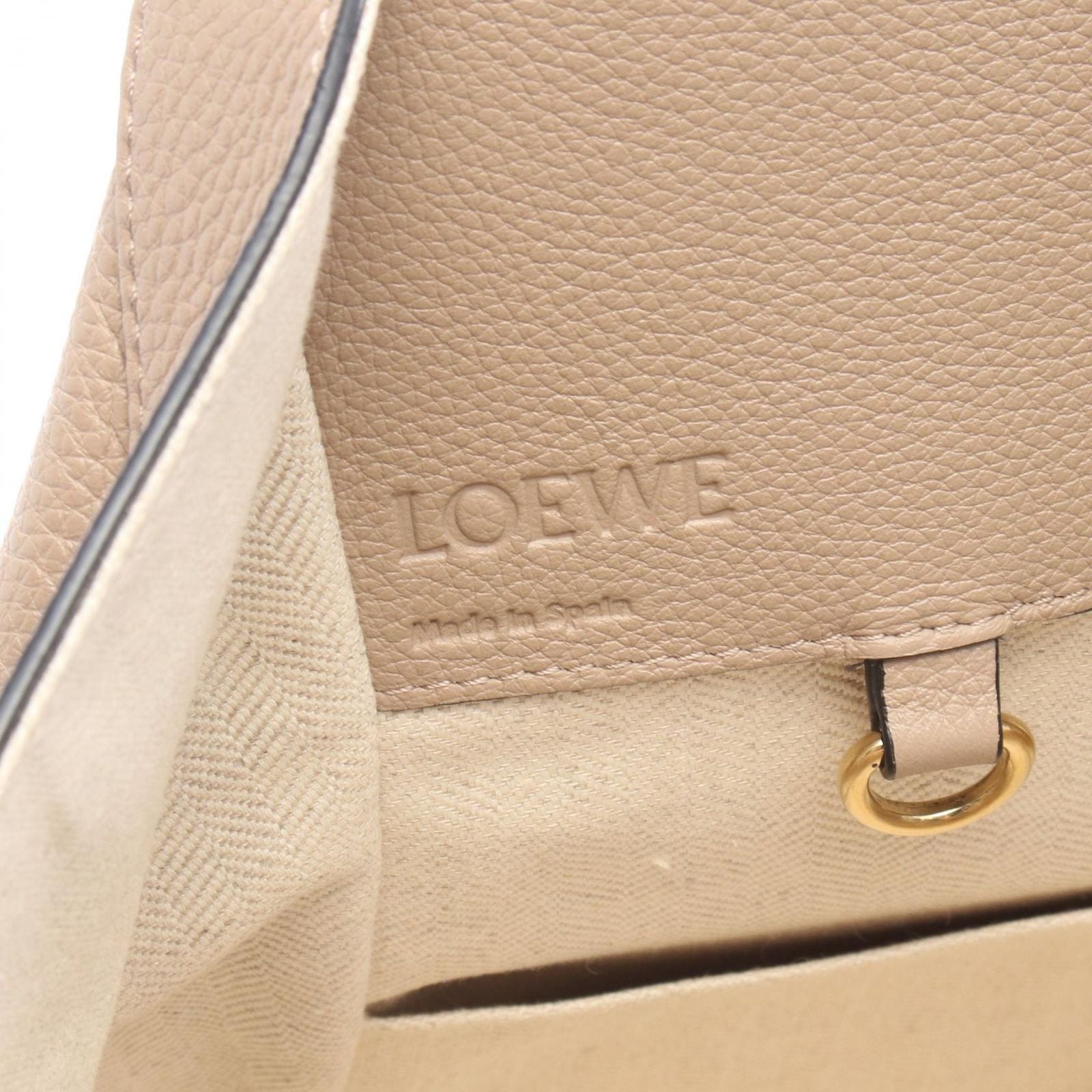 Loewe Handbag Hammock Small 2-Way Gray Leather — view 4