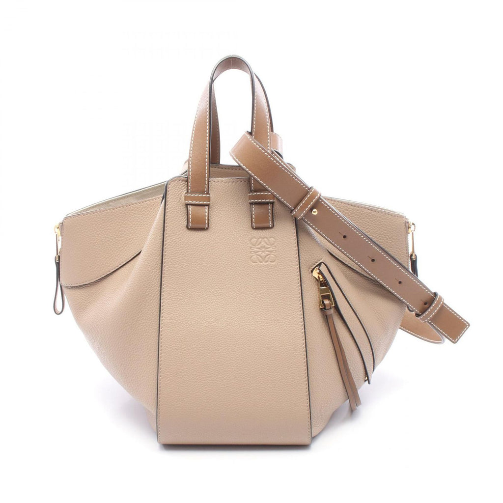 Loewe Handbag Hammock Small 2-Way Gray Leather