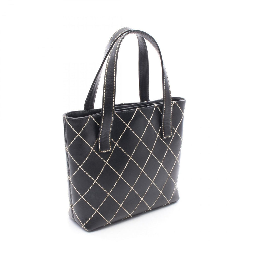Chanel Tote Wild Stitch Black Leather — view 2