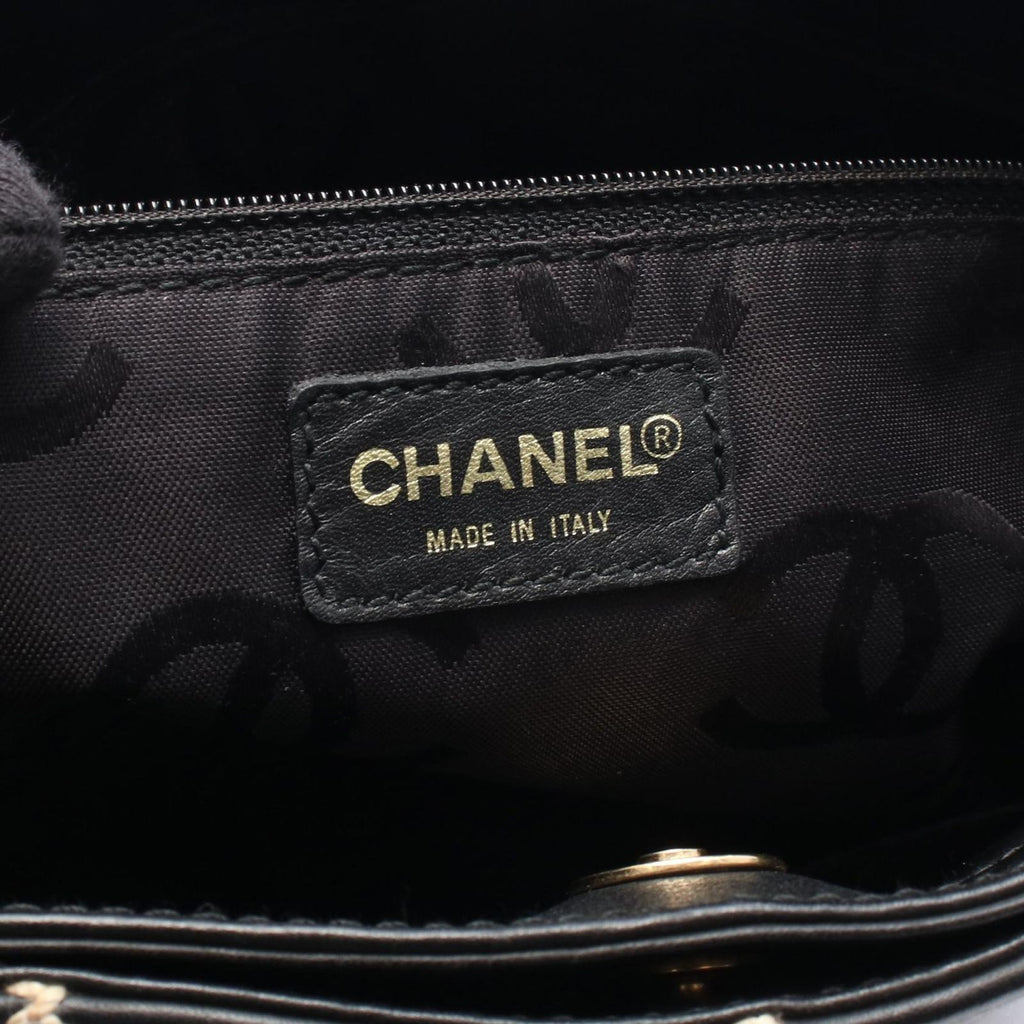 Chanel Tote Wild Stitch Black Leather — view 4