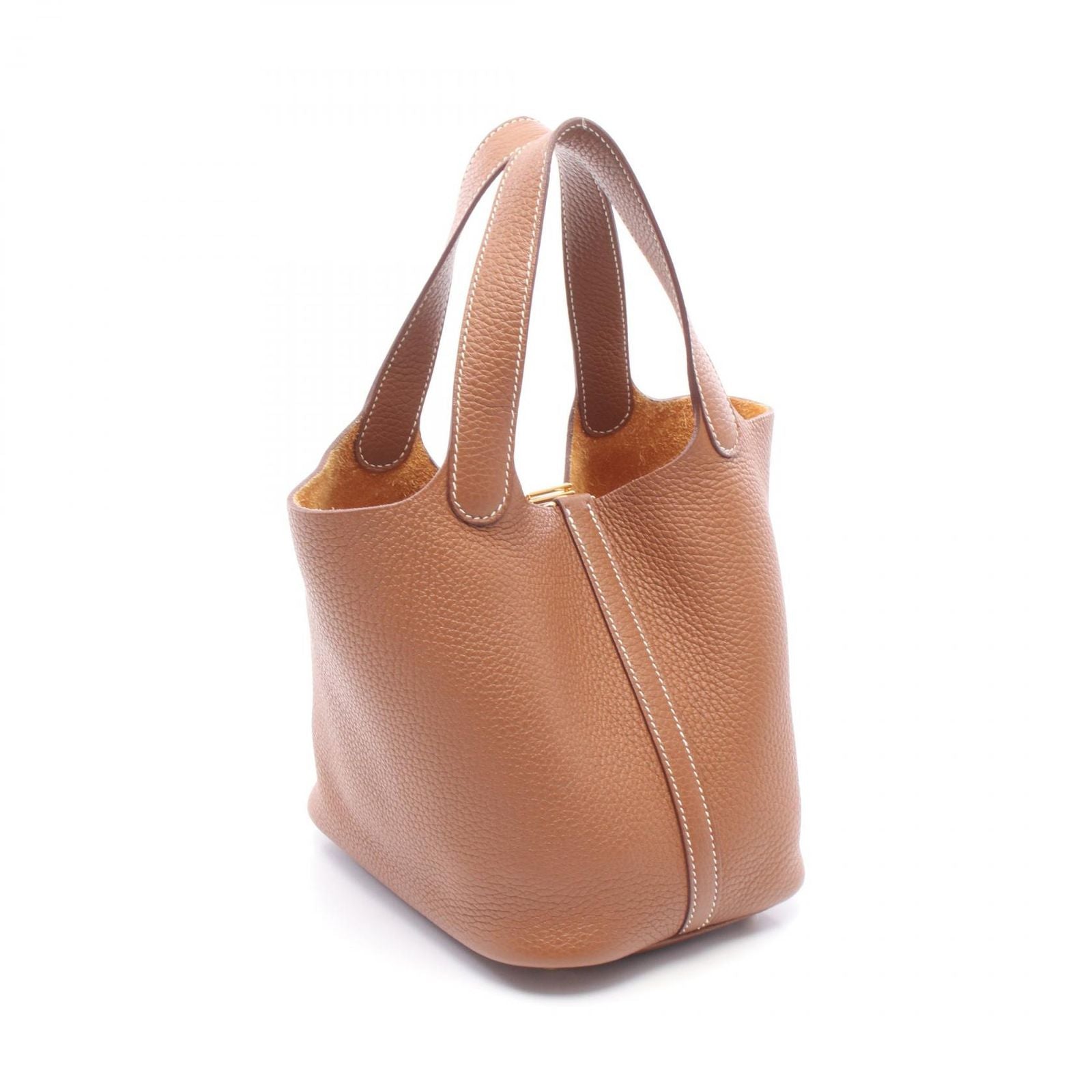 Hermes Handbag Picotin Lock PM Gold Leather — view 2