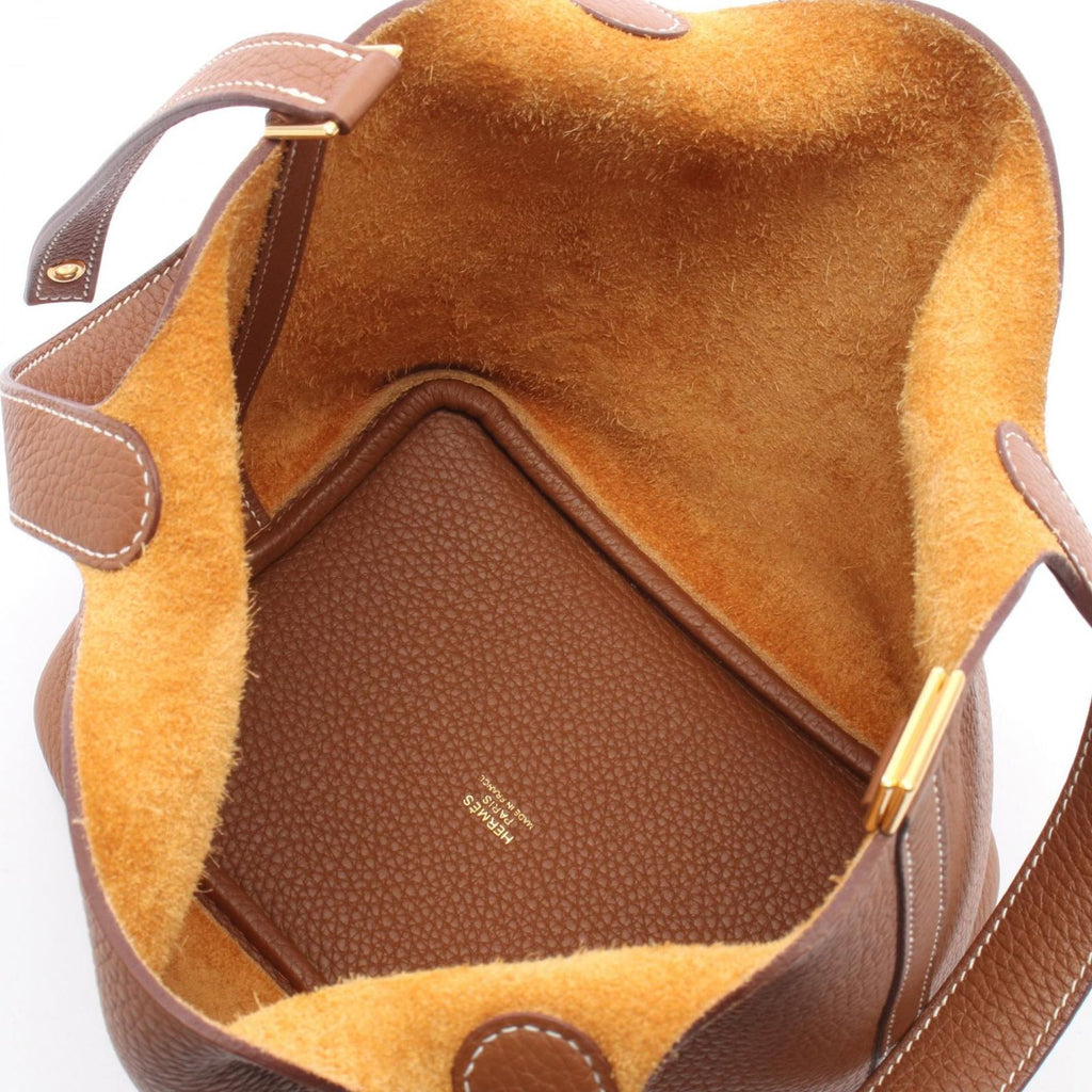 Hermes Handbag Picotin Lock PM Gold Leather — view 3