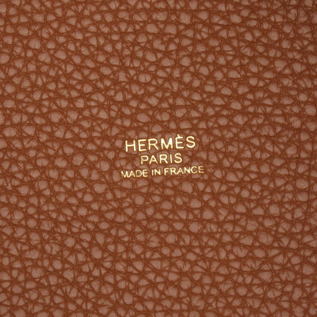 Hermes Handbag Picotin Lock PM Gold Leather — view 4