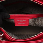 Dior Handbag Lady Dior Large 2-Way Magenta Leather Lady Dior Cannage Tote — view 4