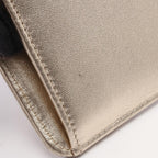 Chanel Bifold Wallet Quilted Champagne Gold Lambskin — view 8