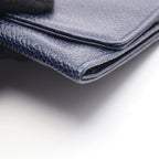 Chanel Bifold Wallet CC Logo Navy Calf — view 9