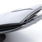 Bottega Veneta Bifold Wallet Maxi Intrecciato Gray Leather Cassette — view 9