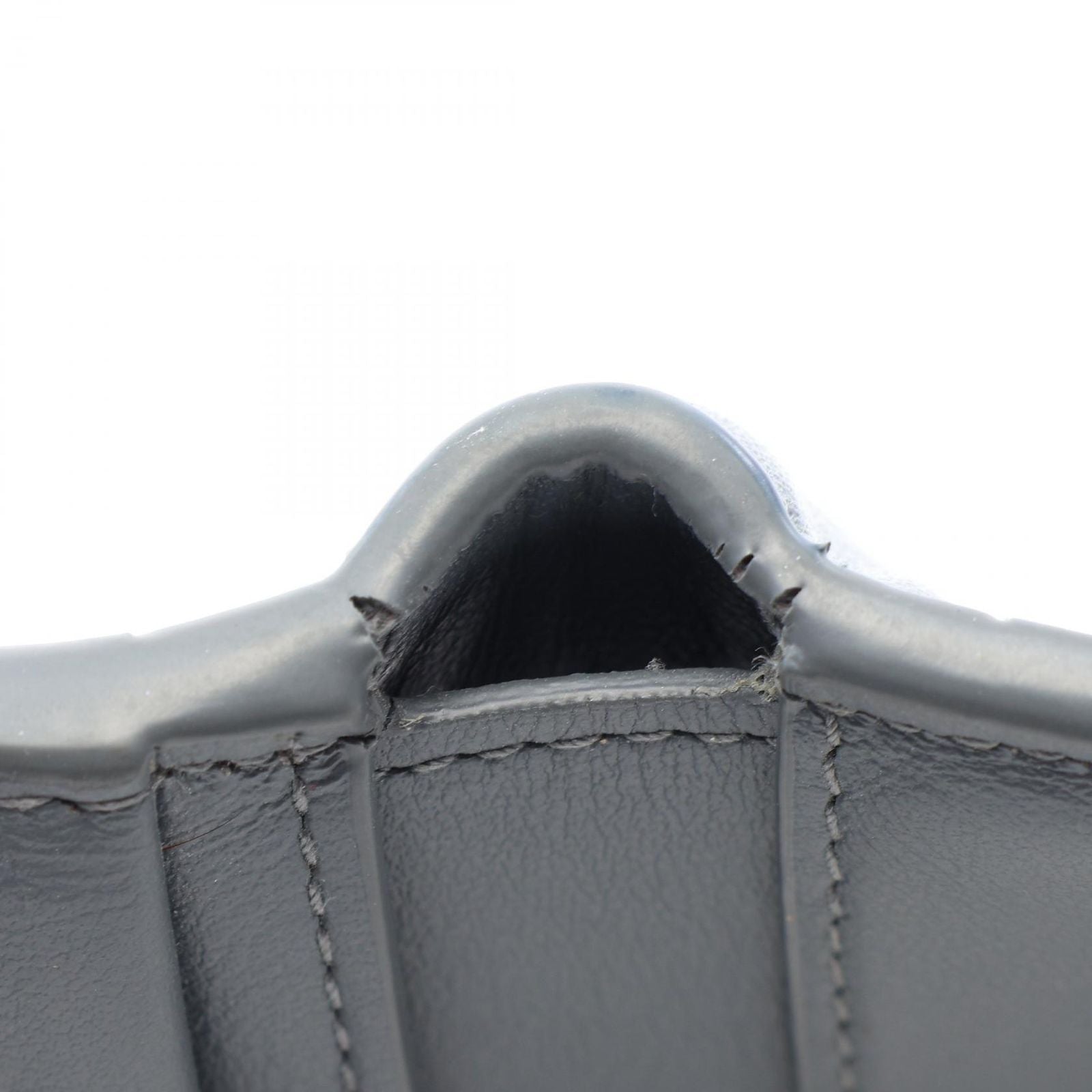 Bottega Veneta Bifold Wallet Maxi Intrecciato Gray Leather Cassette — view 7