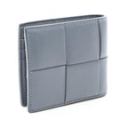 Bottega Veneta Bifold Wallet Maxi Intrecciato Gray Leather Cassette — view 2