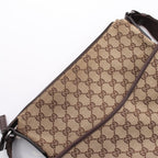 Gucci Shoulder Bag GG Canvas Beige Dark Brown — view 9