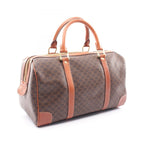 Celine Tote Macadam Brown Canvas Leather Boston — view 2