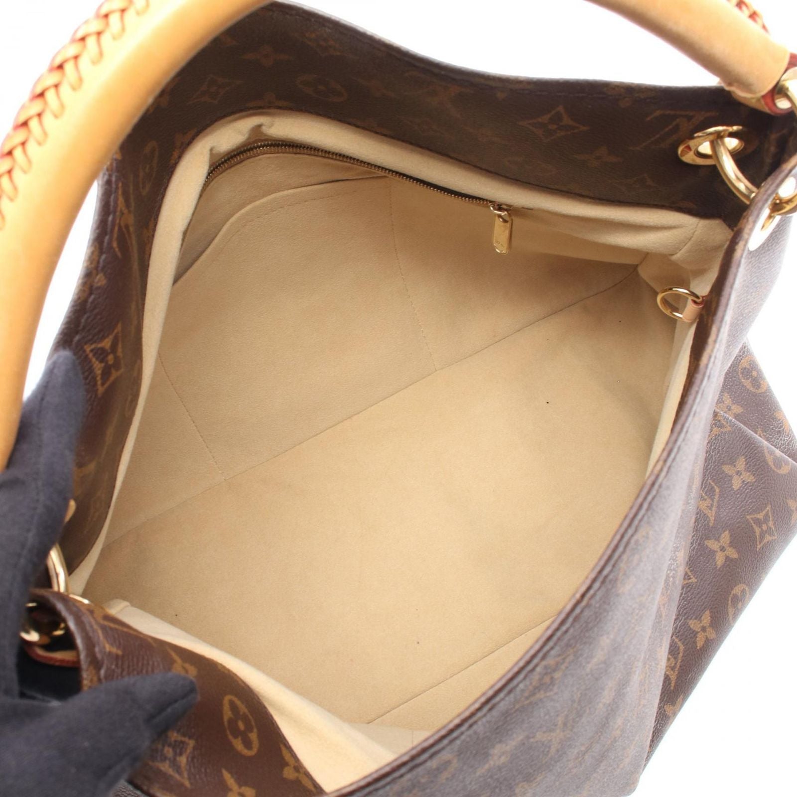 Louis Vuitton Shoulder Bag Artsy MM Monogram Canvas Leather — view 3
