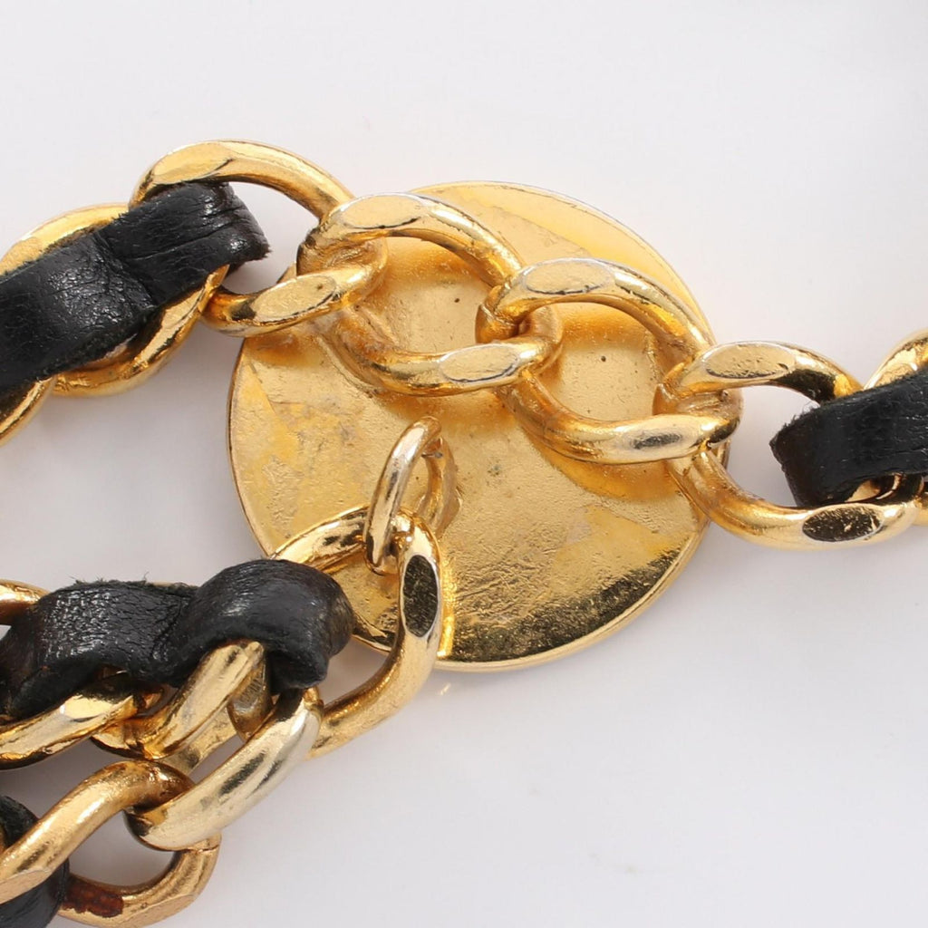Chanel Belt CC Logo Chain Leather — view 7
