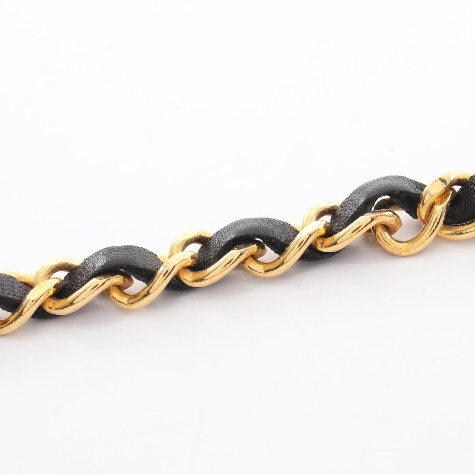 Chanel Belt CC Logo Chain Leather — view 5