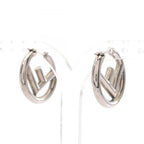 Fendi Earrings F's Hoop Stainless Steel — view 3