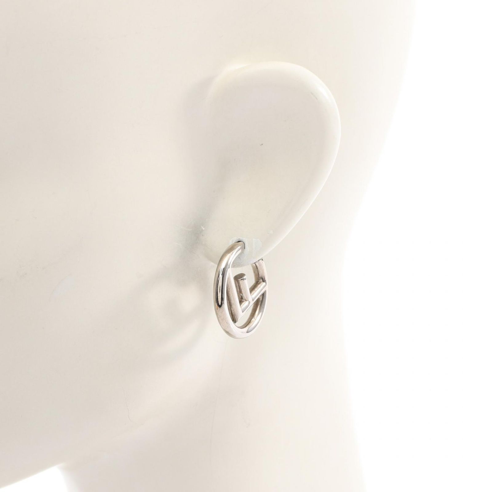 Fendi Earrings F's Hoop Stainless Steel — view 5