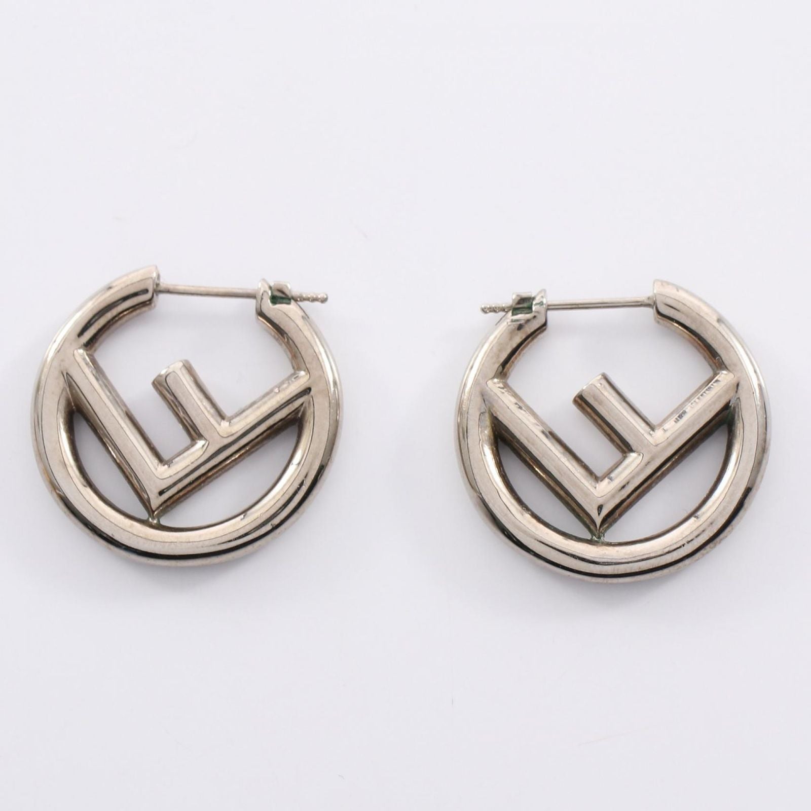 Fendi Earrings F's Hoop Stainless Steel — view 7
