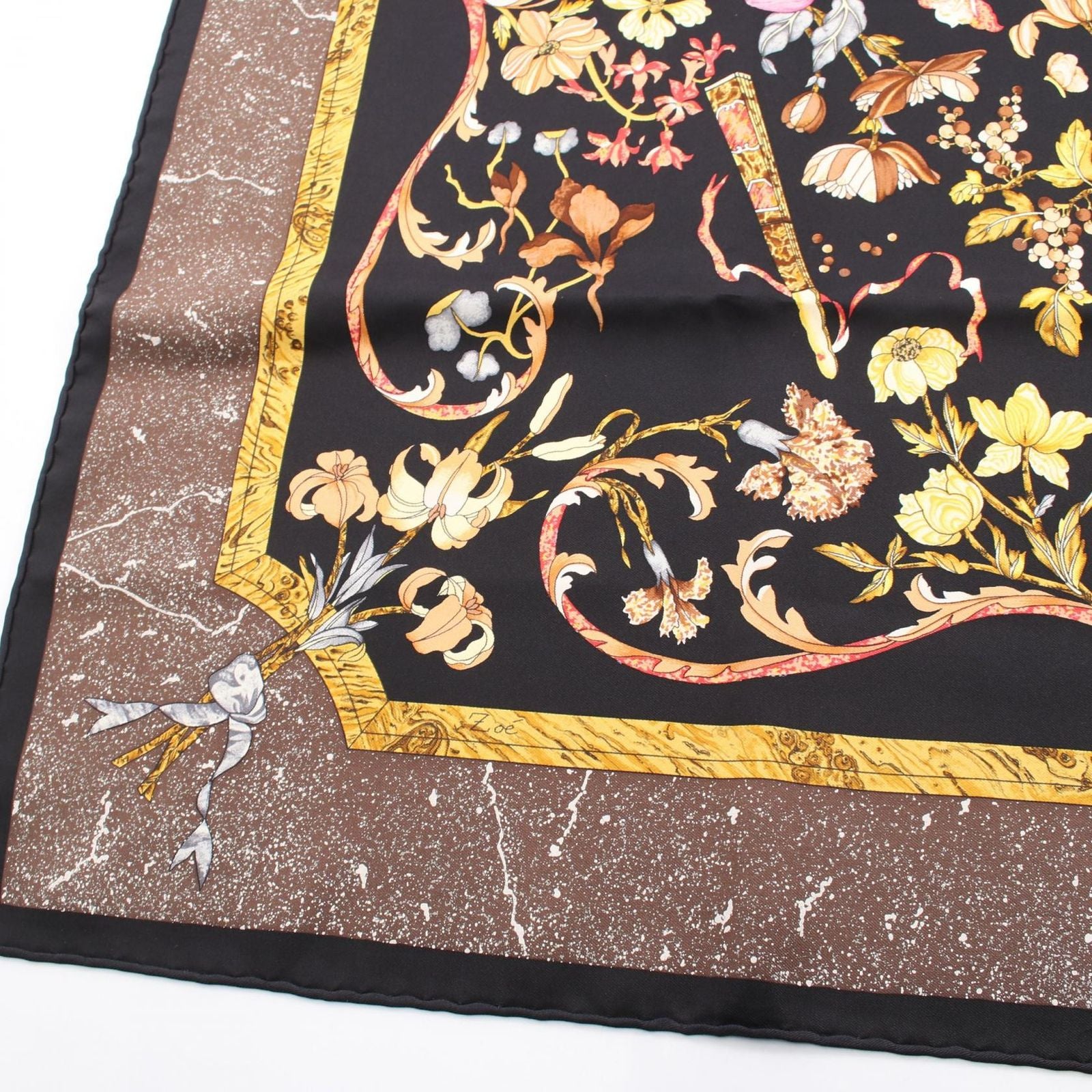 Hermes Scarf Carre 90 Pierres D'orient Et D'occident Silk — view 4