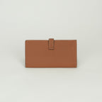 Hermes Bearn Souffle Wallet Epsom Gold Brown Veau — view 2