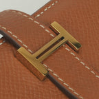 Hermes Bearn Souffle Wallet Epsom Gold Brown Veau — view 5