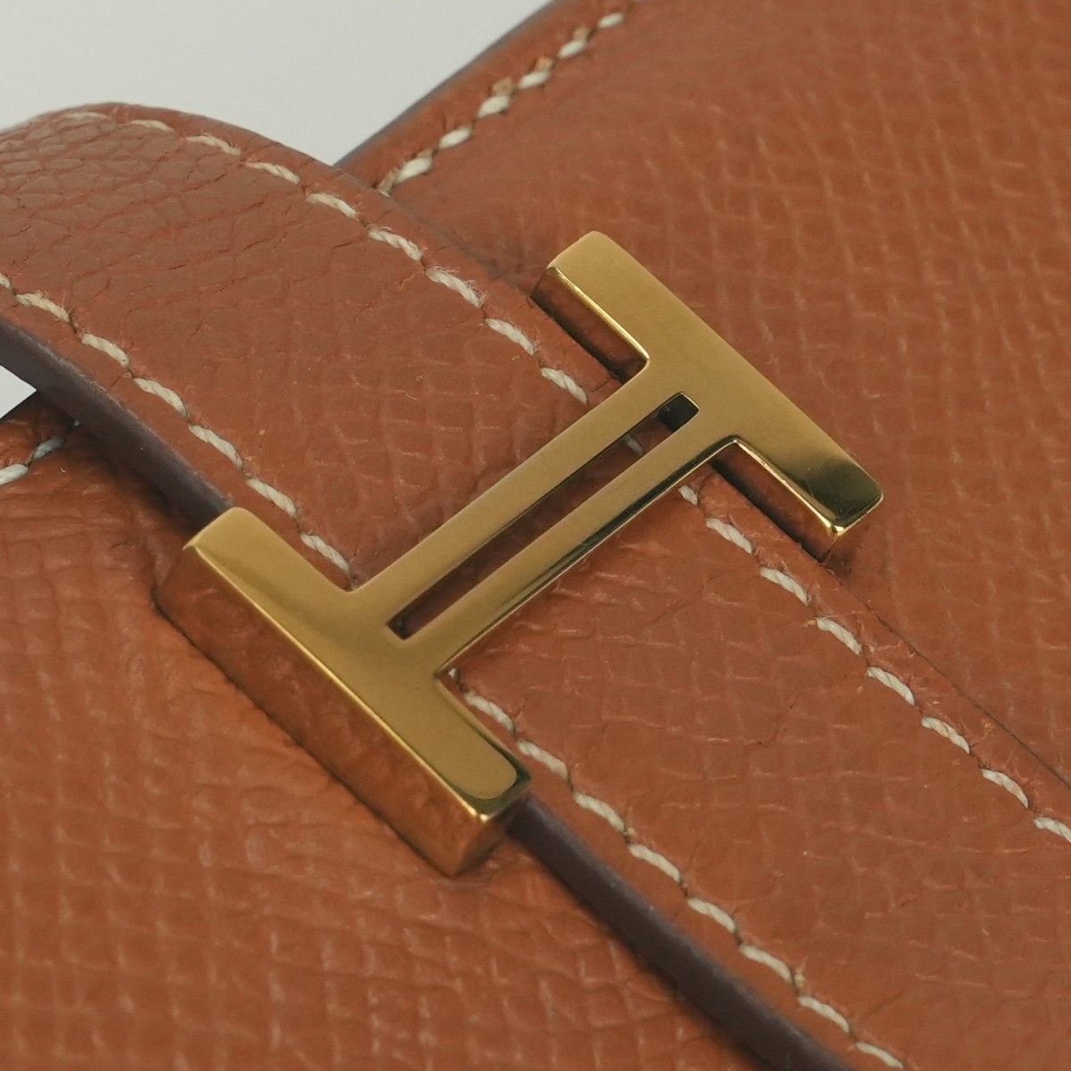 Hermes Bearn Souffle Wallet Epsom Gold Brown Veau — view 5