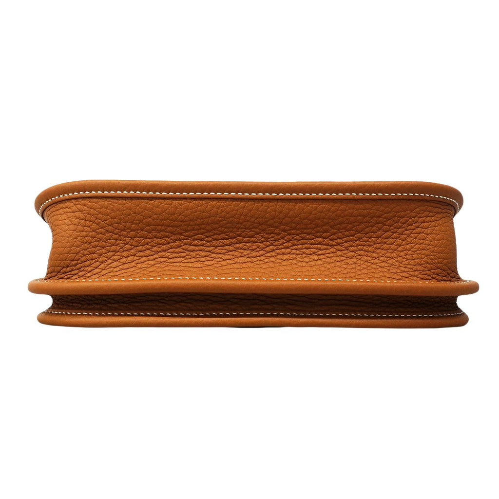 Hermes Shoulder Bag Evelyne 23 Taurillon Clemence Gold Silver — view 3